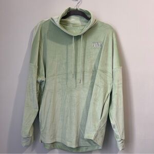 PINK Mint Green Cowl Neck Sweater